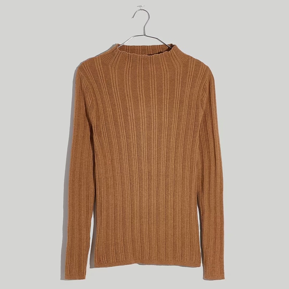 Madewell Ribbed Tan Sweater - Picture 2 of 4
